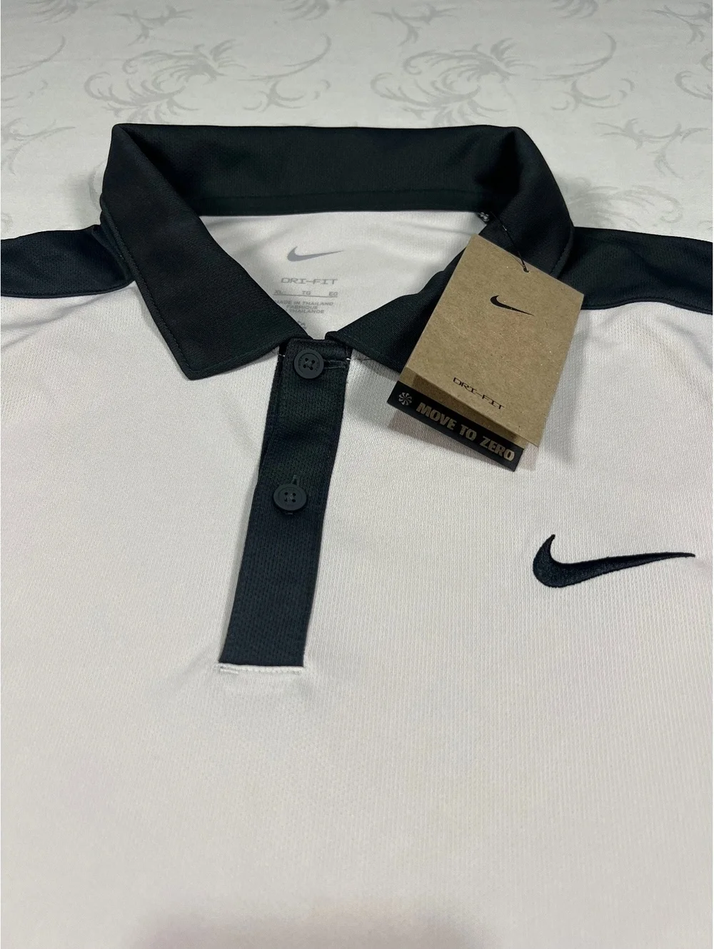 Mens Nike Victory Blocked Golf Polo Orewood Brown Anthracite Size XL